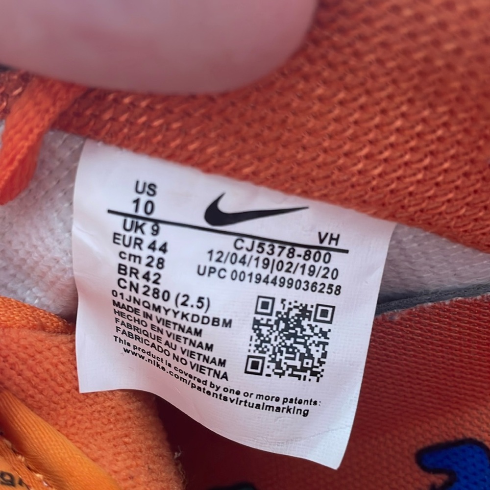 Men’s Nike SB Dunk Low x Grateful Dead Orange Bear 2020 Sneakers. Size 10. - Picture 9 of 17